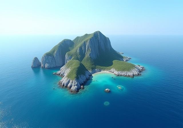 VR로 구현된 독도 전경